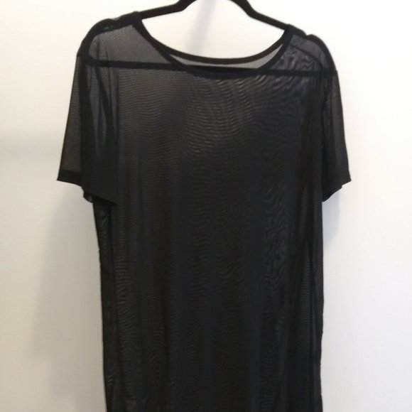 black sheer tee/dress - Picture 1 of 1